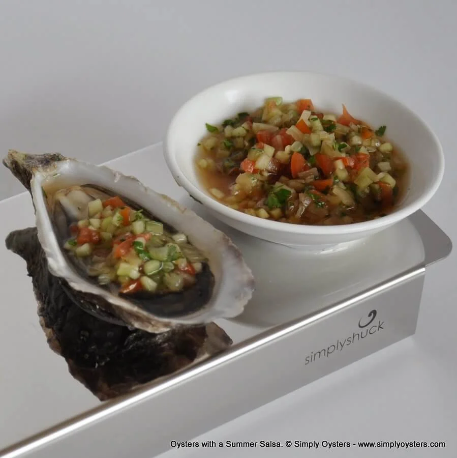 Oysters with a Summer Salsa