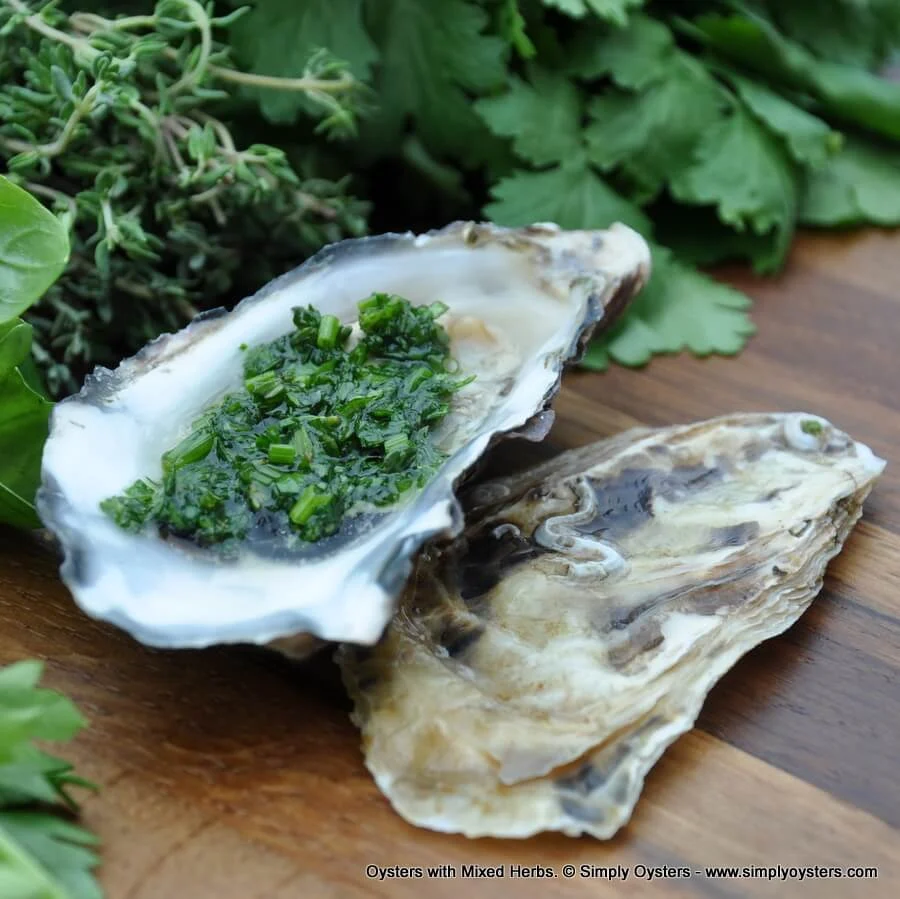 Oysters with Mixed Herbs