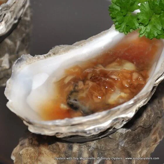Oysters with Soy Mignonette