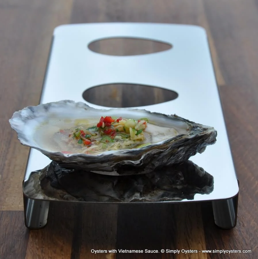 Oysters with Vietnamese sauce